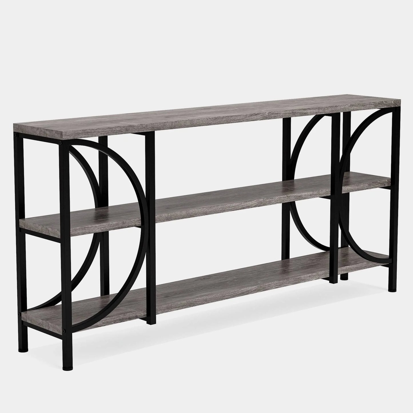 Console Table, 70.86" Sofa Entryway Table with 3 Tier Storage Shelves