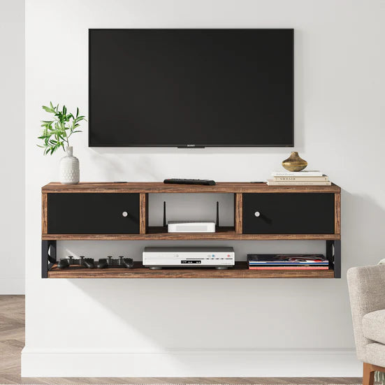 TV Stand, Floating Entertainment Center Media Console Shelf