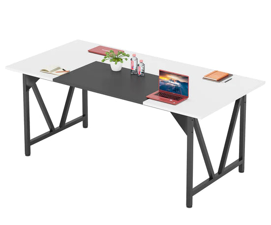 Conference Table, Rectangular 6FT Meeting Table Desk with Splicing Board