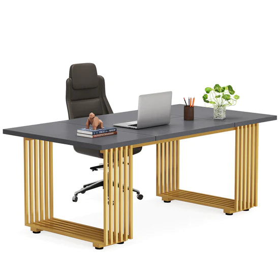 Executive Desk, 70.9" Modern Office Computer Desk Conference Table