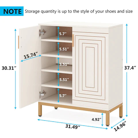 Shoe Cabinet, 20 Pairs Entryway Shoe Racks Organizer with Shelves