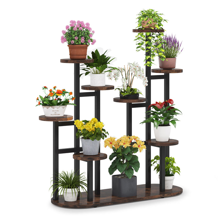 Plant Stand, Multi-Tiered 11 Potted Plant Shelf Flower Stands