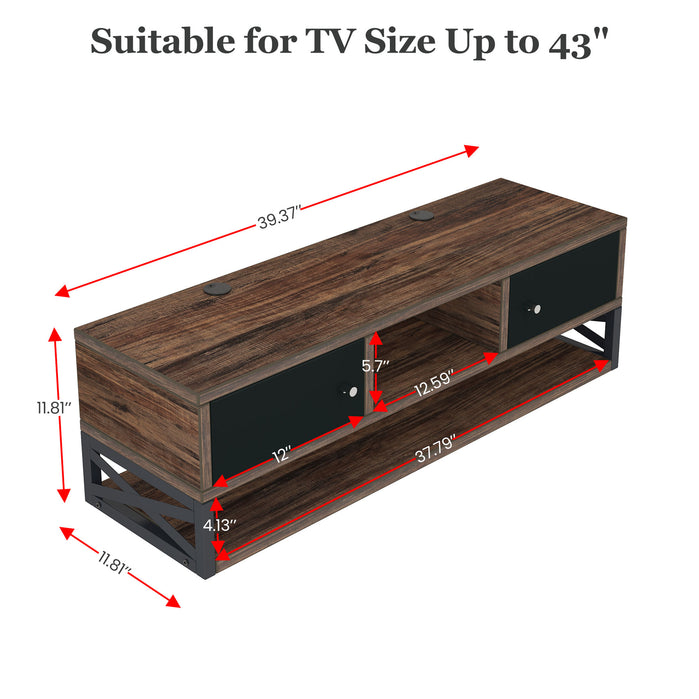 TV Stand, Floating Entertainment Center Media Console Shelf