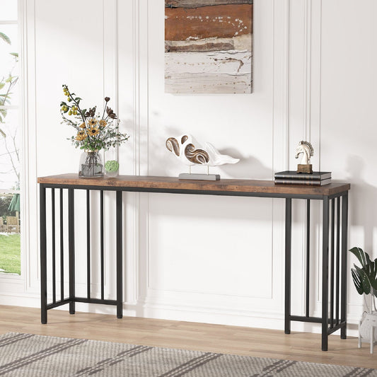 Rustic Long Console Table, 70.9 Inch Extra Long Sofa Table